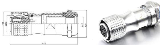 M10 12 18 16 Servo Connector Types 2pin 3pin 4pin 5pin 6pin 7pin 9pin 12pin