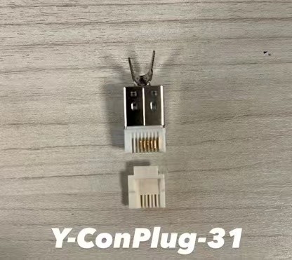 18-24 AWG Servo Motor Power Connector Metal / Plastic