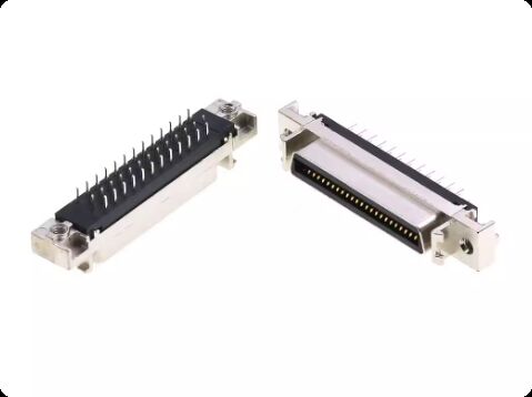 Gold Tin Plated MDR/SCSI Connector with 500V Voltage Rating for Industrial Automation Servo Motors