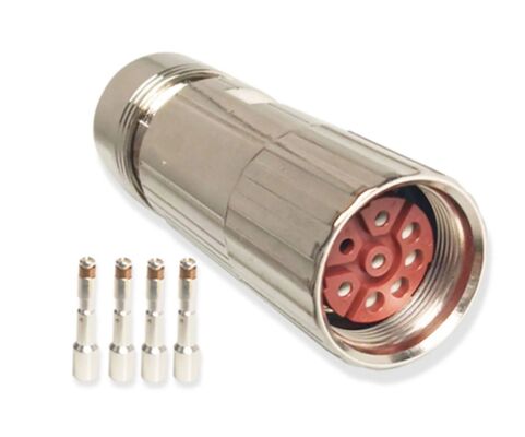 M23 Servo Motor Connector with 8PIN 12PIN 17PIN Configuration and Crimp/Solder Termination for 1000V Applications