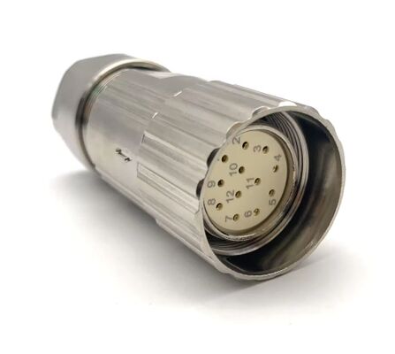 M23 Servo Motor Connector with 8PIN 12PIN 17PIN Configuration and Crimp/Solder Termination for 1000V Applications