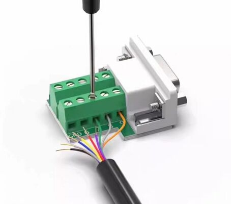 DB9 Solder-Free Connector with Metal/Plastic Construction for Wide Operating Temperature RS232 Plug and Socket