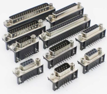 DR9/15/25/37 DB male/female, solder PCB mount, 90-degree bent pin, serial VGA connector