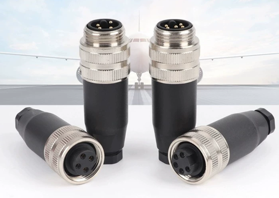 7/8 Aviation Plug Connector 3pin 4pin 5pin M22 Servo Motor Connector with 1000V Voltage Rating and Metal/Plastic Construction
