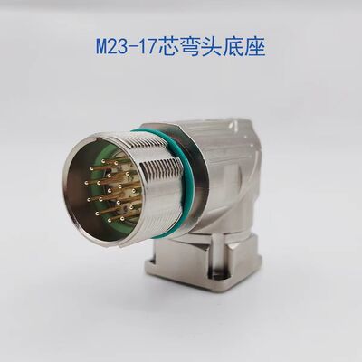 M23 Aviation Plug Servo Motor Connector with 12-Pin 17-Pin Configuration for Industrial Automation and 1000V Voltage Rating