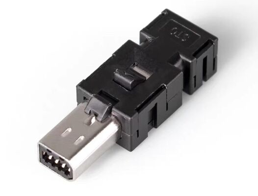 8-Pin Servo Motor Connector X3 I/O Safety Connector for Industrial Automation with Silver/Gold Plated Pins
