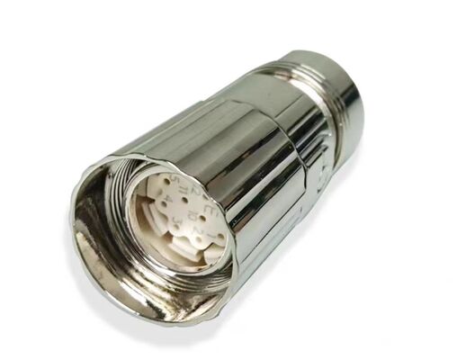 12-Pin M23 Servo Motor Connector with 1000V Voltage Rating and Crimp/Solder Termination for V90 Series